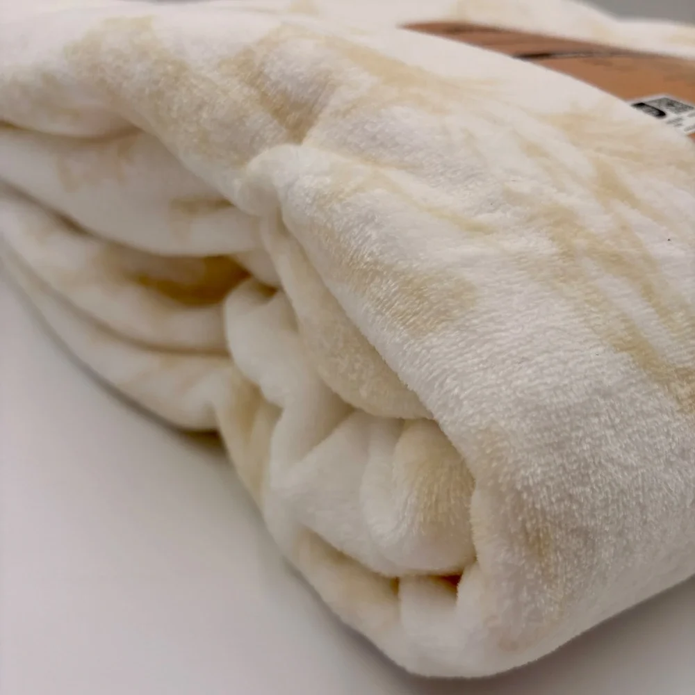 Wrangler Oversized‎ Ultra Plush Throw Cream Tan Horse Print Blanket 60x70 NEW